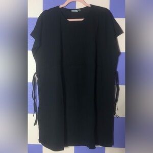 NWT ASOS Maternity Jersey Tee Beach Coverup in Black - Size 10